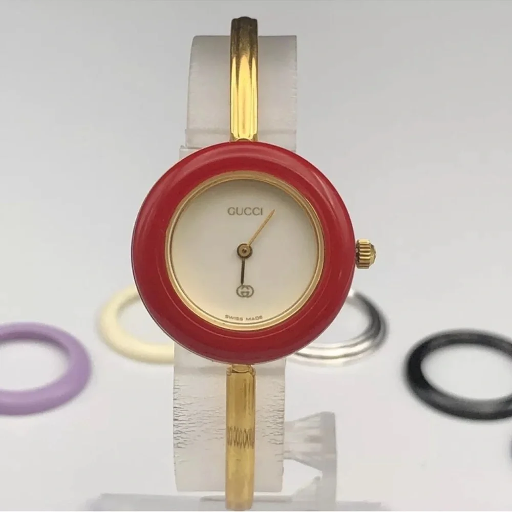 Gucci Luxury Watch 19k Gold Plated Statement Piece